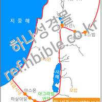 가나안 입성 전 땅의 경계 (민수기 34:1~15)