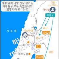 예후 왕이 바알 신을 섬기는 사람들을 모두 죽였습니다 (열왕기하 10:18~33)